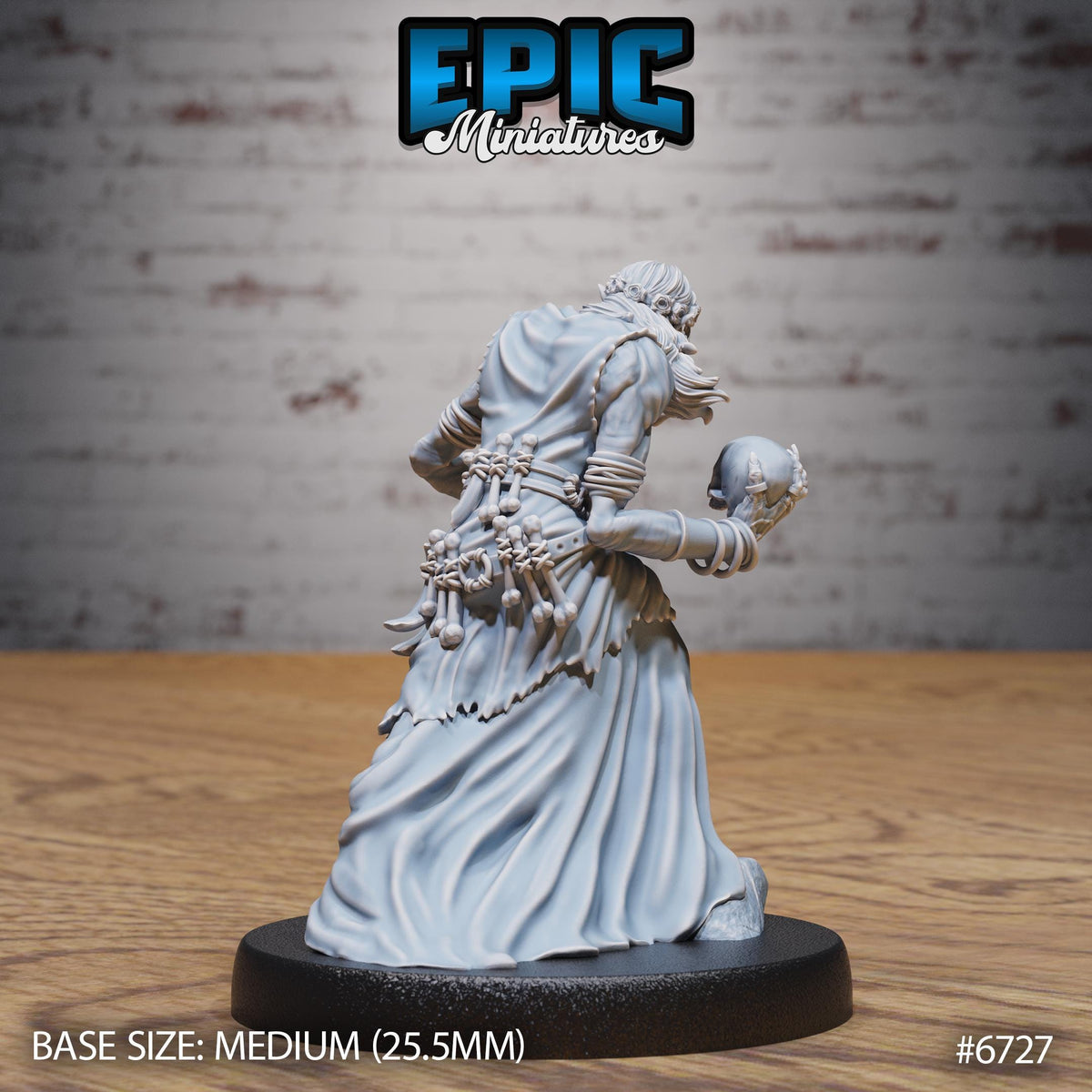 #6727 - Figurine Ghoul Gravecaller en résine pour JDR