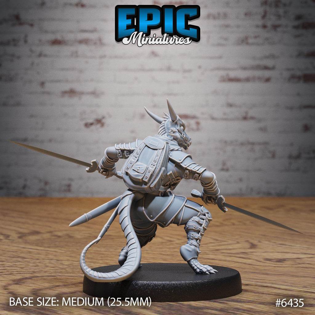 #6435 - Figurine Kobold Vagabond Swords en résine pour JDR