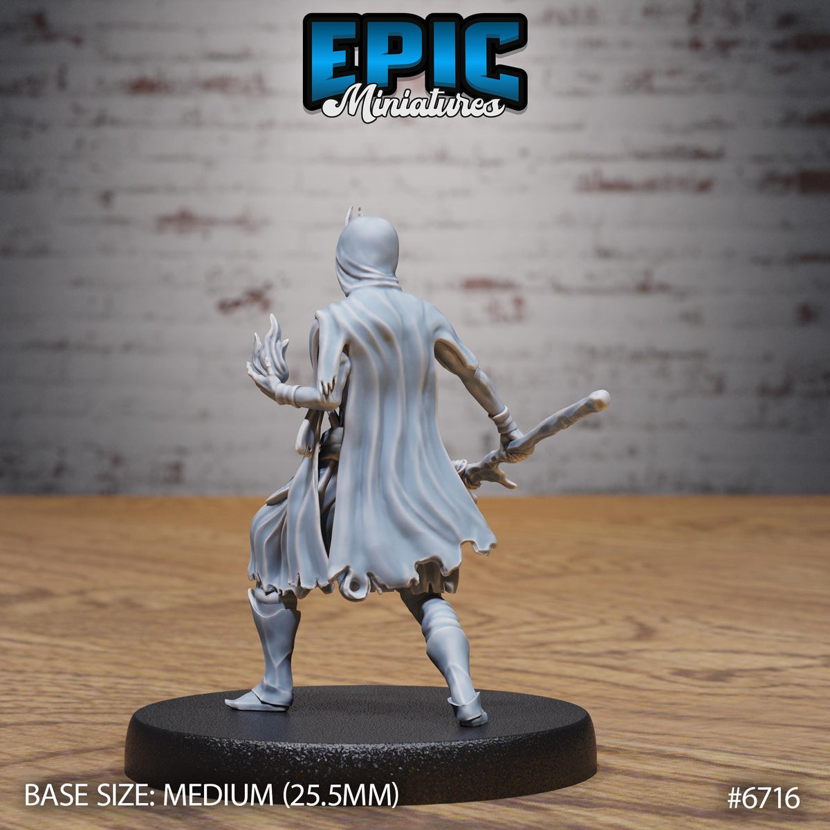 #6716 - Figurine Novice Lich Attack en résine pour JDR
