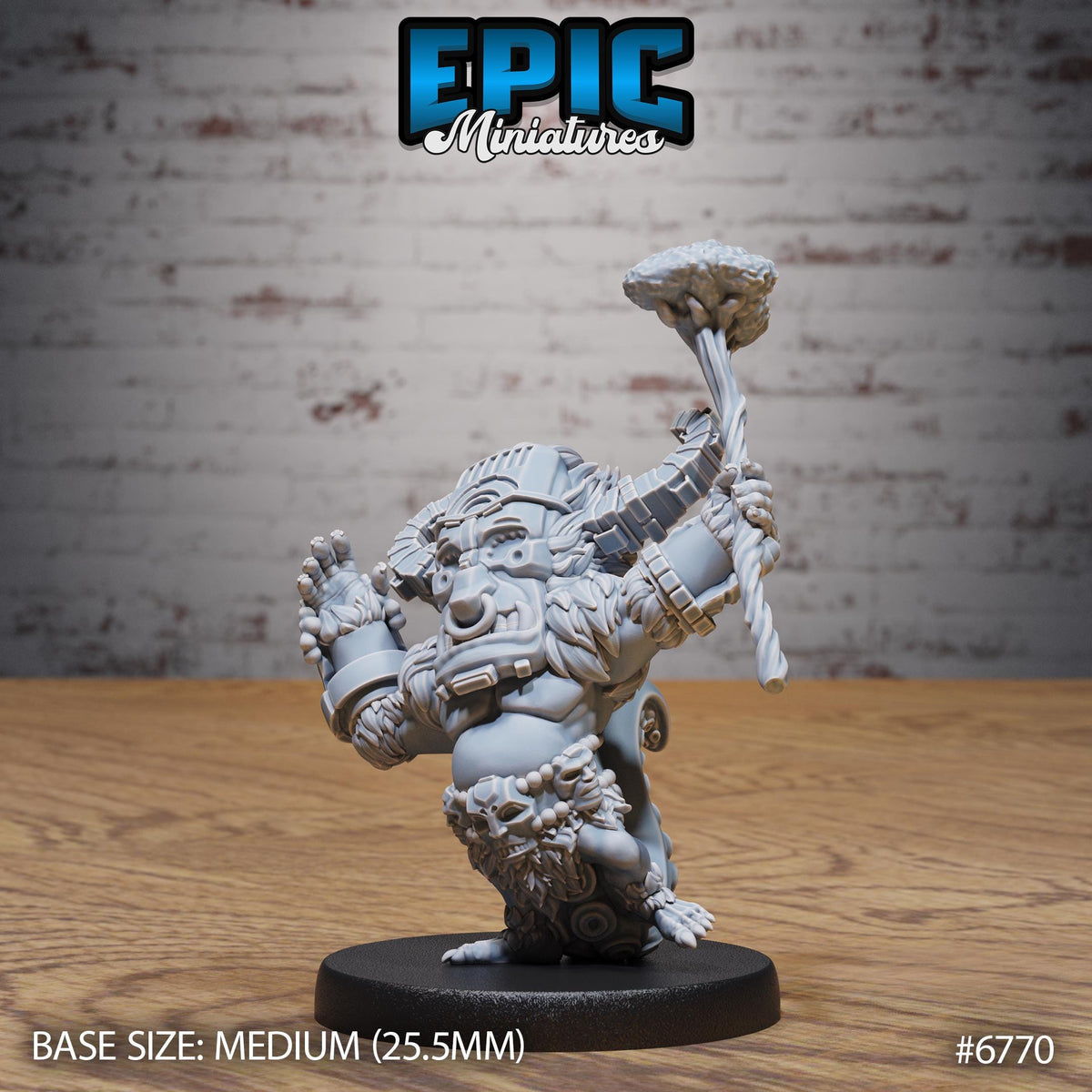 #6768 - Void Shaman RPG Miniature for role-playing games - Resin printed - 32mm scale - Epic Miniature