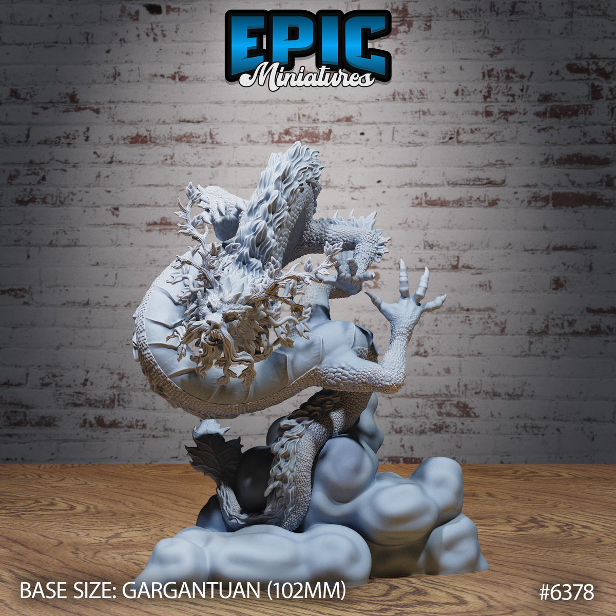 Figurine JDR Forest Lung Dragon pour jeu de rôle - Imprimée en résine - Échelle 32mm - Epic Miniature