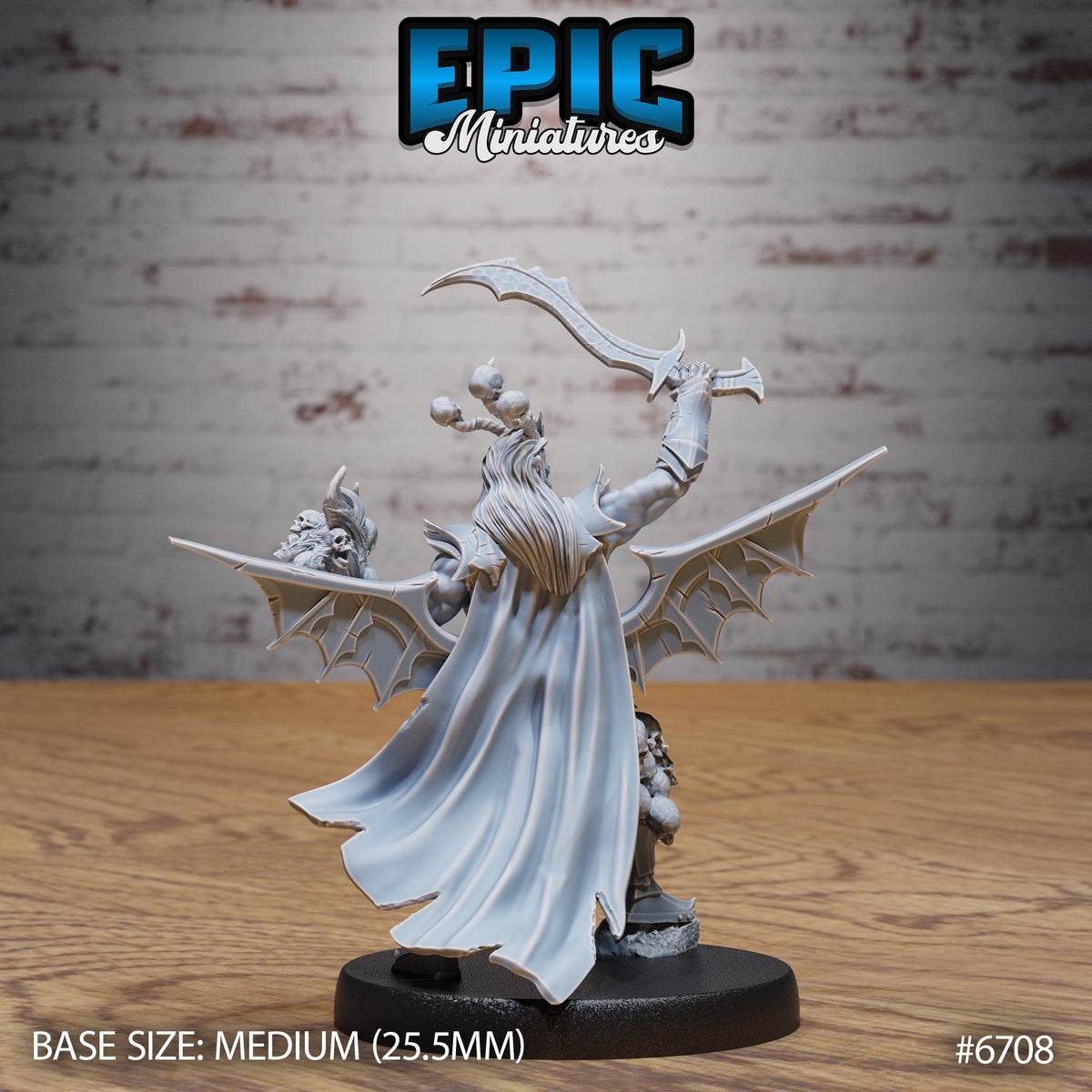 #6708 - Figurine Necro Orc Victory en résine pour JDR - Échelle 32mm