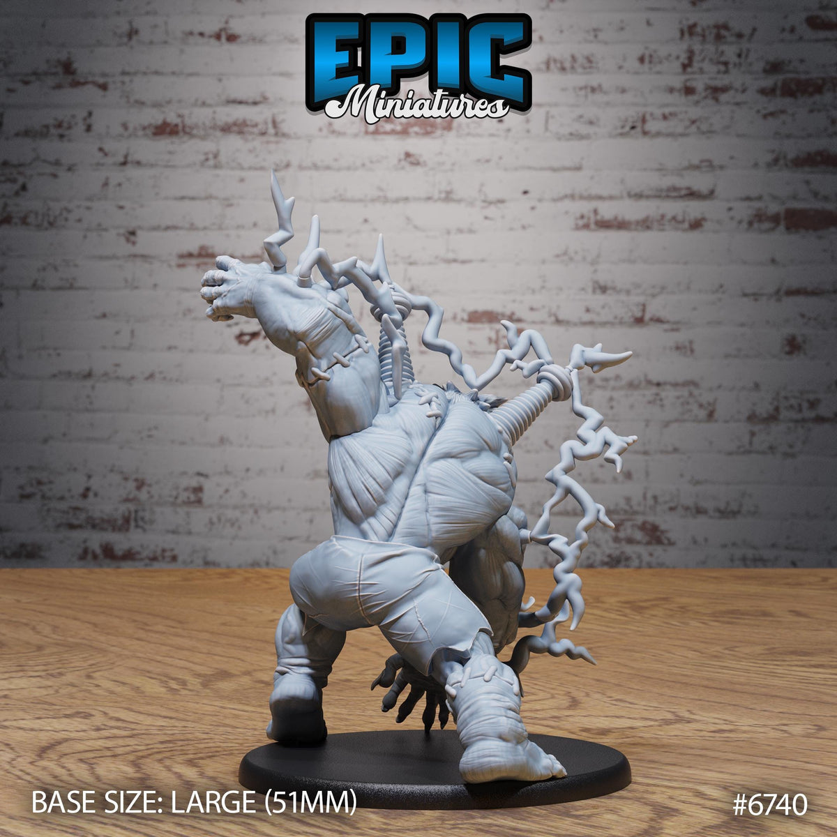 #6740 - Figurine Electric Frankenstein Attack en résine pour JDR