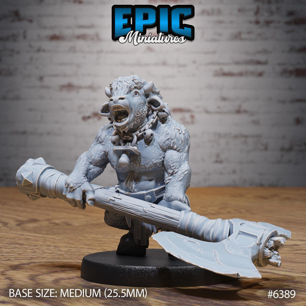 Figurine JDR Baby Minotaur pour jeu de rôle - Imprimée en résine - Échelle 32mm - Epic Miniature