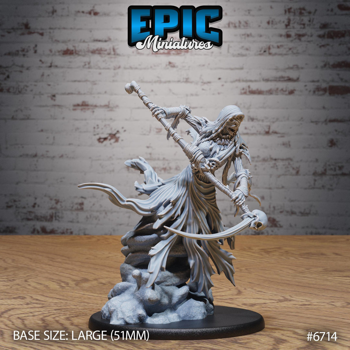 #6714 - Figurine Wraith Mother Attack en résine pour JDR