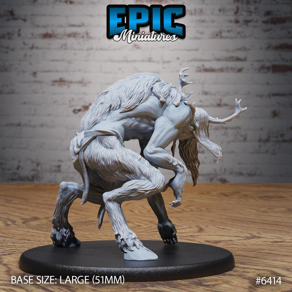 Figurine JDR Satyr Half-Giant pour jeu de rôle - Imprimée en résine - Échelle 32mm - Epic Miniature