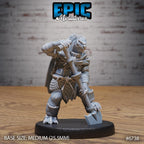 #6738 - Figurine Turtlefolk Grave Robber Digging en résine pour JDR