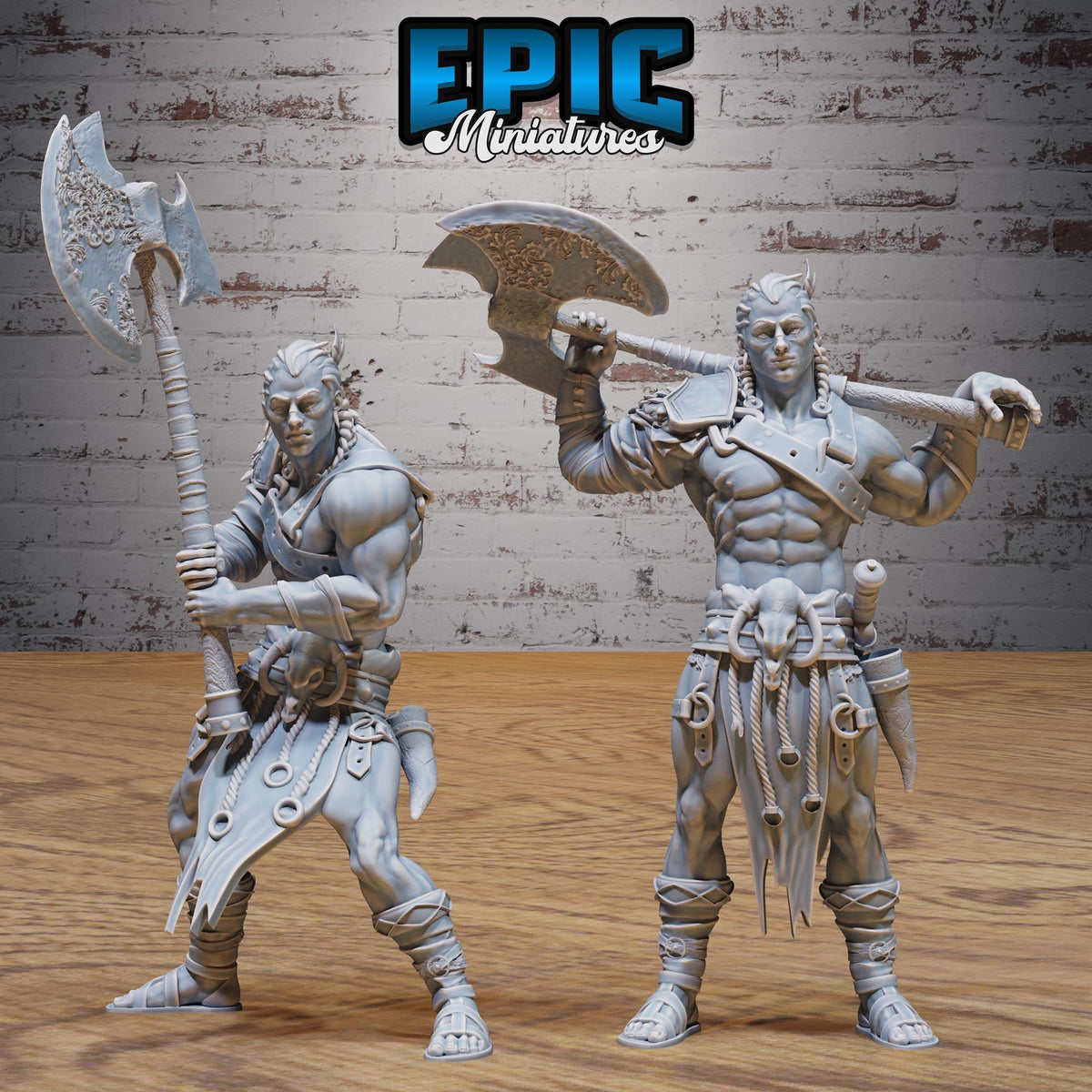 #6783 - Axe Barbarian RPG miniature for role-playing games - Resin printed - 32mm scale - Epic Miniature