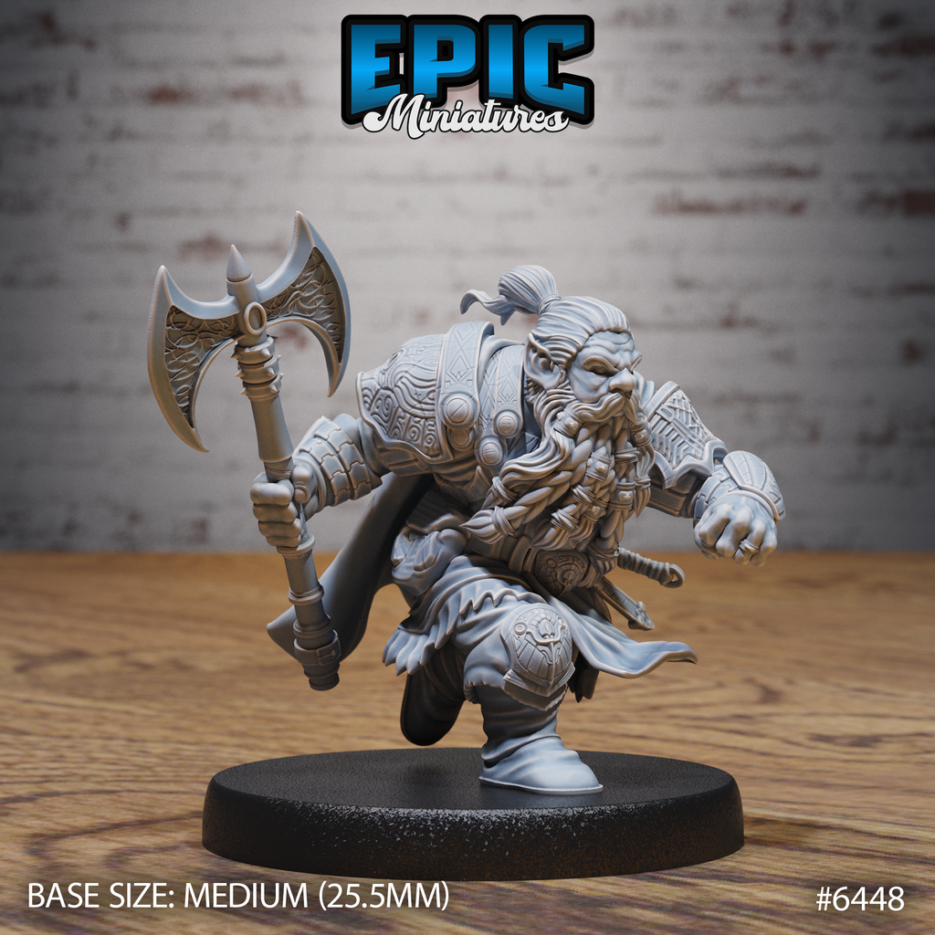Dragonborn Rogue RPG miniature for tabletop gaming - Resin printed - 28mm and 32mm scale - Epic Miniature