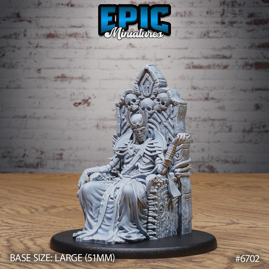 #6702 - Figurine Vecna Throne en résine pour JDR