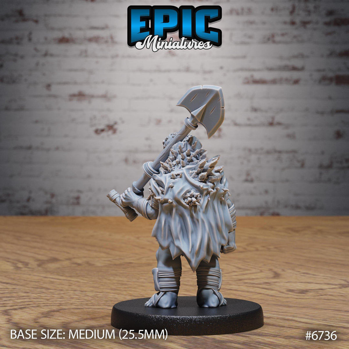 #6736 - Figurine Turtlefolk Grave Robber en résine pour JDR
