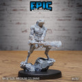 #6785a - Frog Folk Hunter RPG miniature for role-playing games - Resin printed - 32mm scale - Epic Miniature