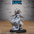 #6406 - Figurine JDR Trikster Fey Mockery pour jeu de rôle - Imprimée en résine - Échelle 32mm - Epic Miniature