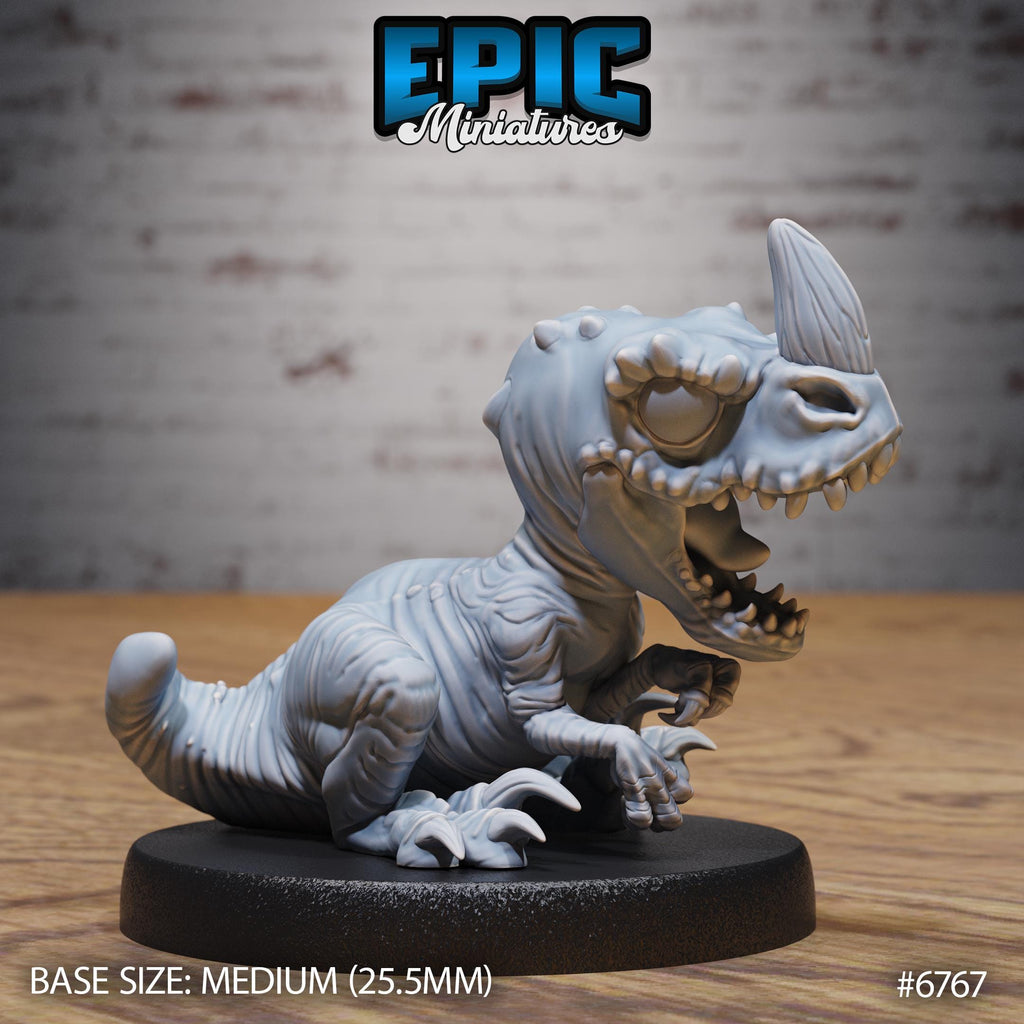 #6767 - Figurine Dinosaur Hatchling Sitting en résine pour JDR