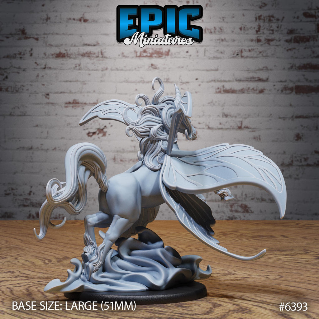 Figurine JDR Fairy Pegasus pour jeu de rôle - Imprimée en résine - Échelle 32mm - Epic Miniature