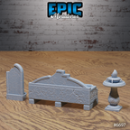 #6697c - Figurine Lich Crypt Environment en résine pour JDR
