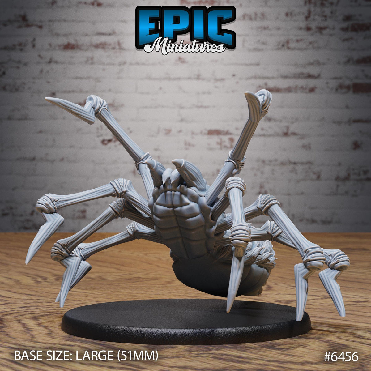 Dire Spider RPG miniature for role-playing games - Resin printed - 28mm and 32mm scale - Epic Miniature