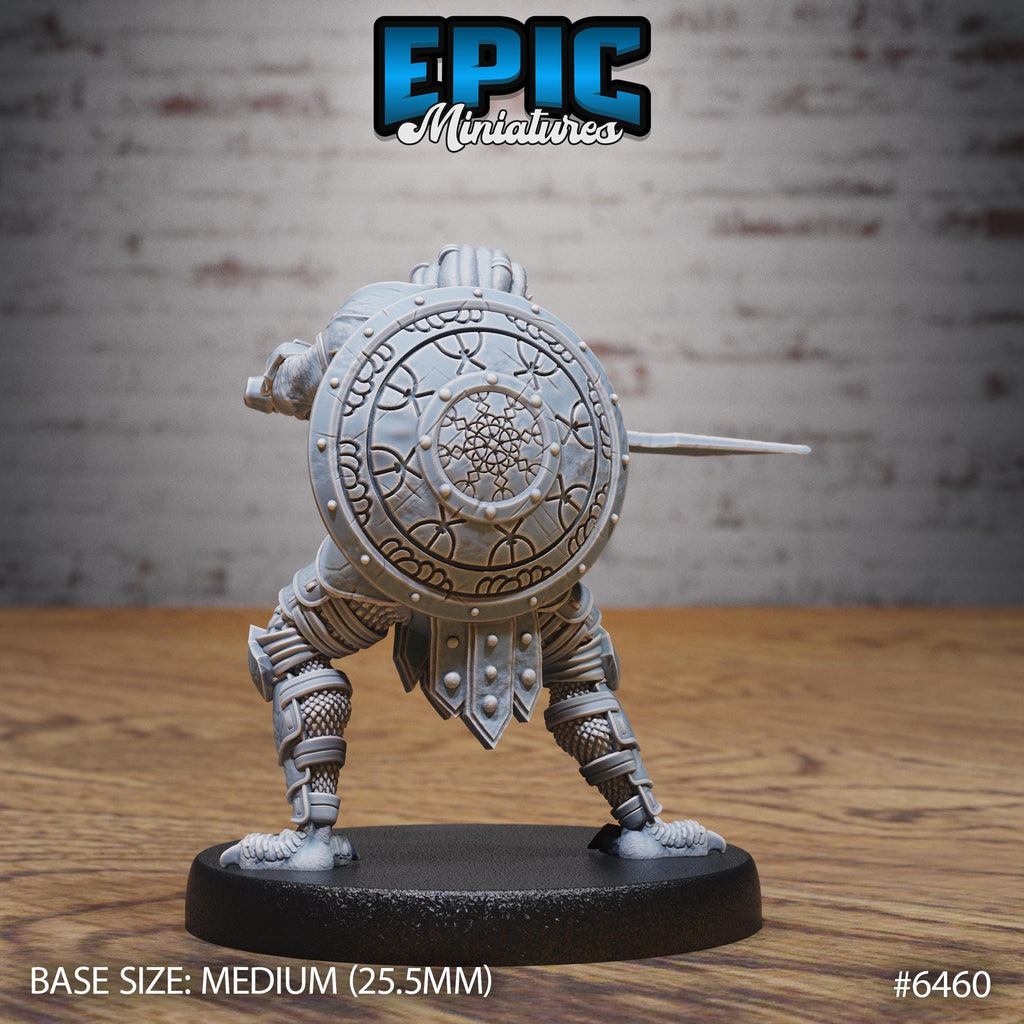 #6460 - Figurine Dragonborn Warrior Stance en résine pour JDR (Copie)