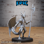 #7114 - Figurine Draconic Demon Emerald en résine pour JDR