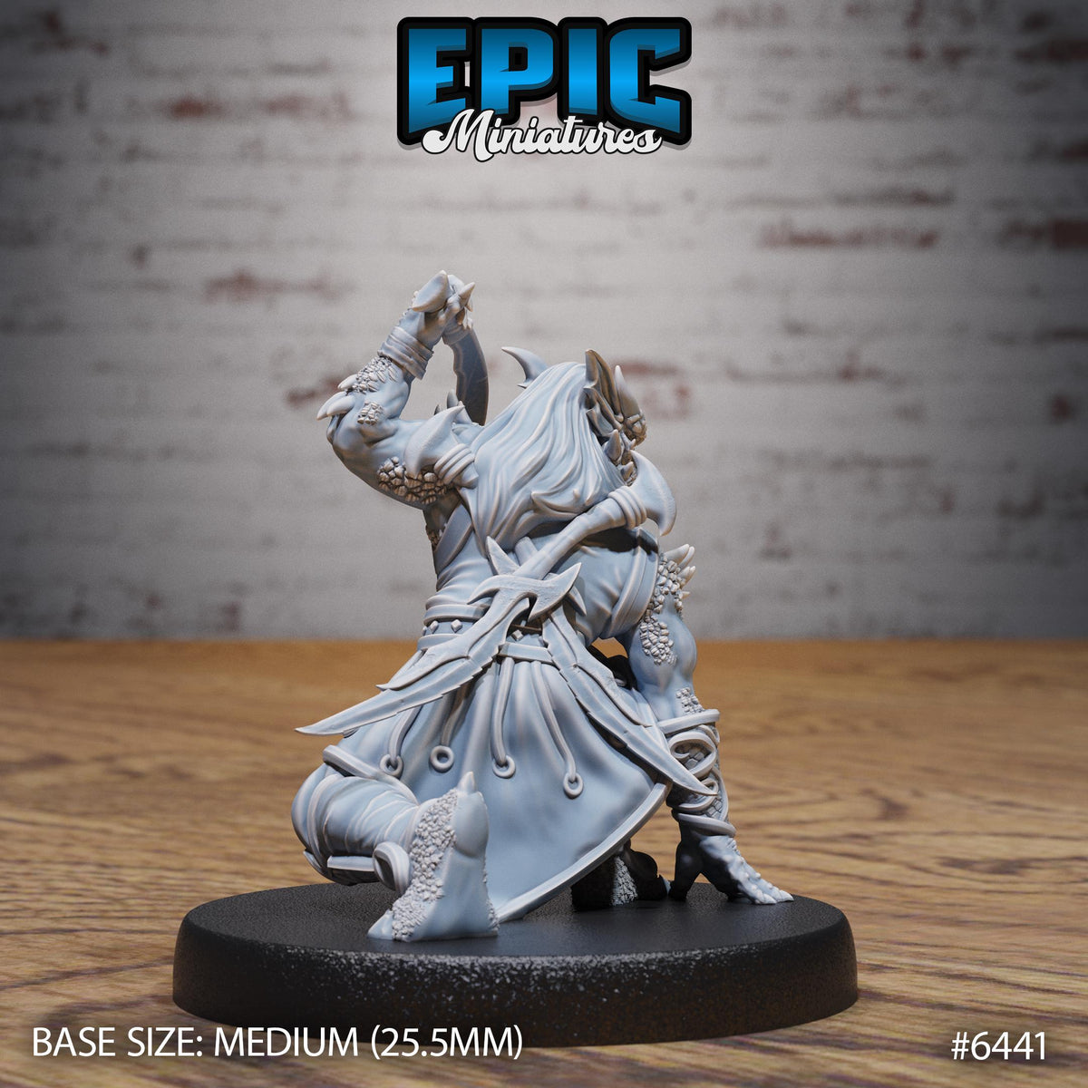 #6441 - Figurine Dragonborn Rogue Sneaky en résine pour JDR