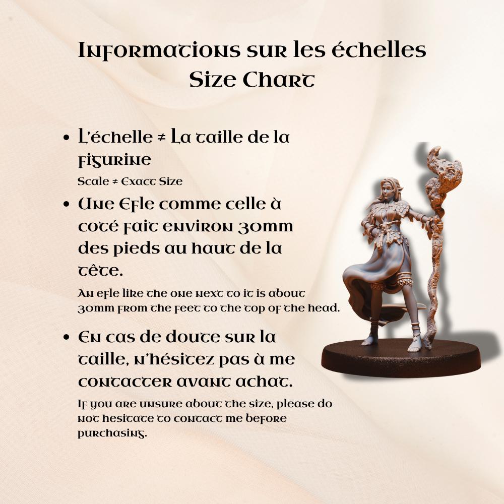 Figurine JDR Trikster Fey pour jeu de rôle - Imprimée en résine - Échelle 32mm - Epic Miniature