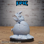 #6765 - Figurine JDR Dinosaur Hatchling pour jeu de rôle - Imprimée en résine - Échelle 32mm - Epic Miniature