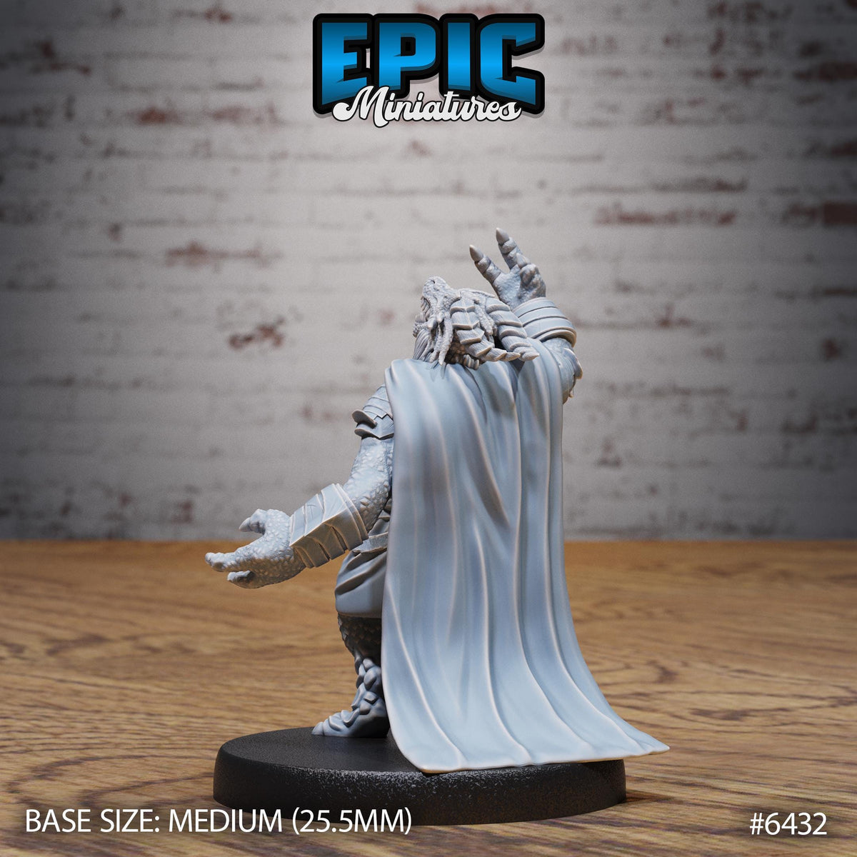 #6432 - Figurine Dragonborn Mage Victory en résine pour JDR