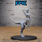 #7129 - Figurine Raptor Centaur Female en résine pour JDR