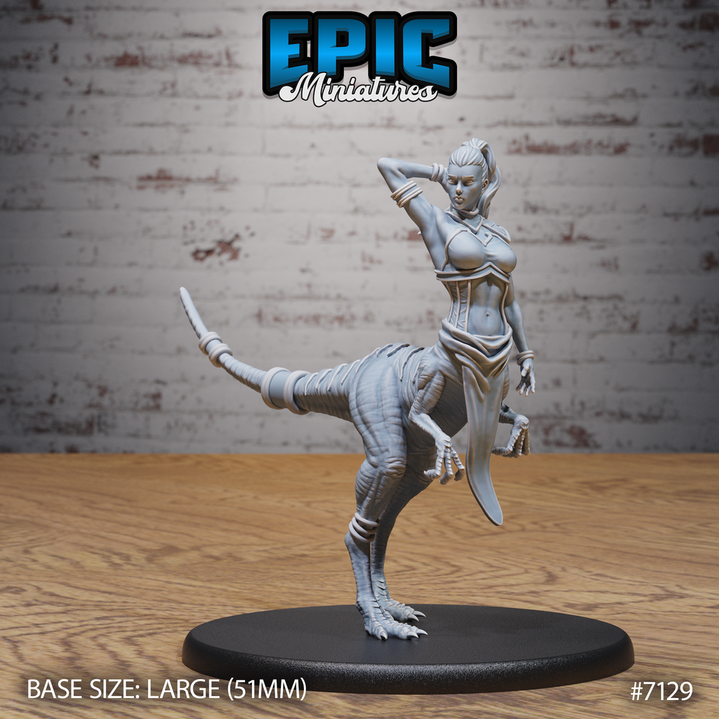 #7129 - Figurine Raptor Centaur Female en résine pour JDR