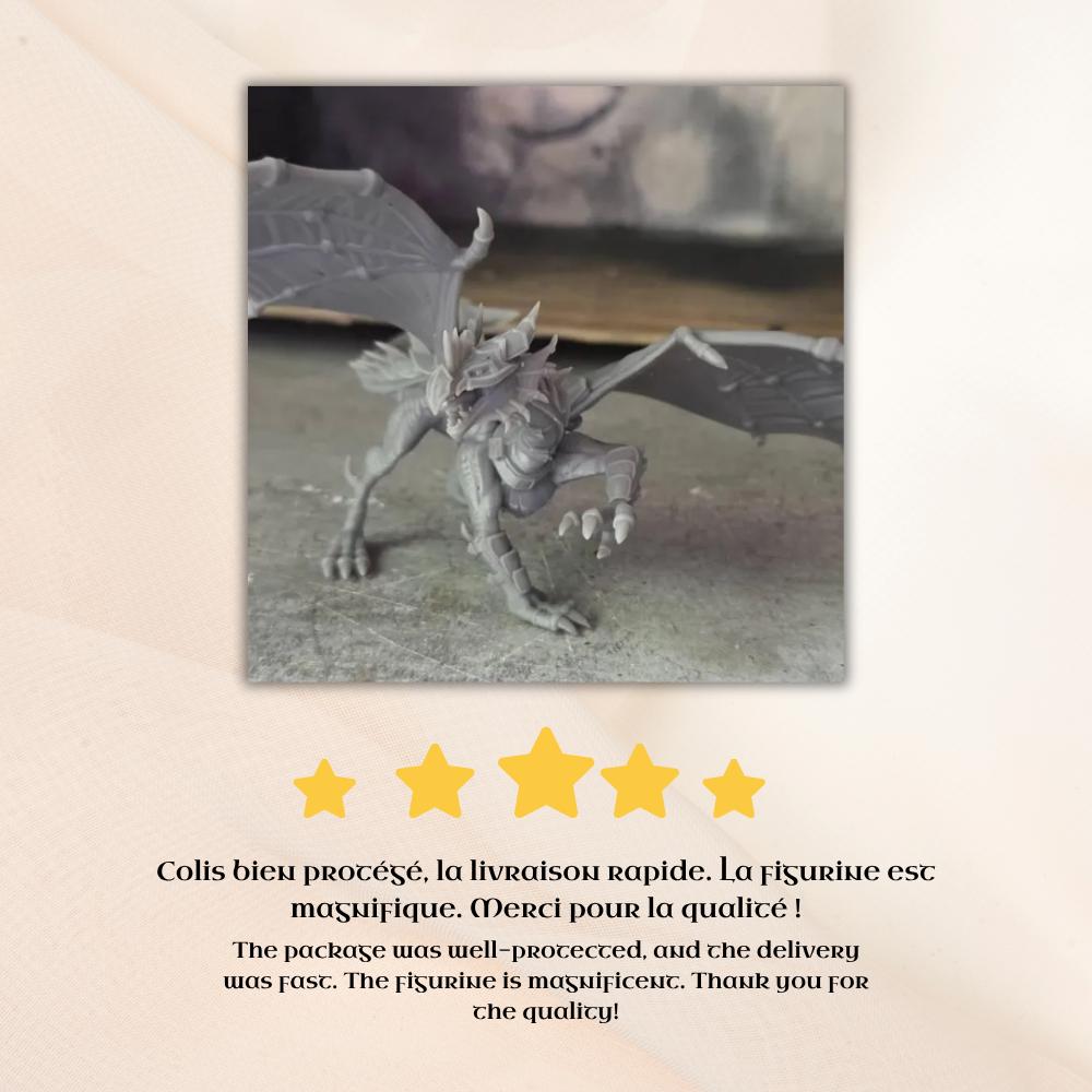 Figurine JDR Alligator pour jeu de rôle - Imprimée en résine - Échelle 32mm - Epic Miniature