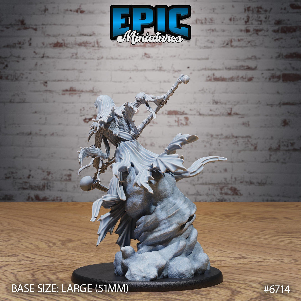 #6714 - Figurine Wraith Mother Attack en résine pour JDR