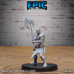 #6783 - Axe Barbarian RPG miniature for role-playing games - Resin printed - 32mm scale - Epic Miniature