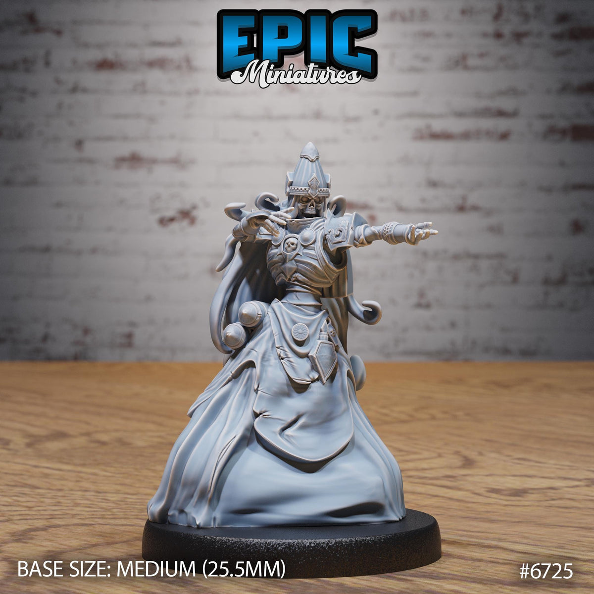 #6725 - Resin Experienced Lich Spellcast Miniature for RPG