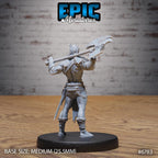 #6783 - Figurine JDR Axe Barbarian pour jeu de rôle - Imprimée en résine - Échelle 32mm - Epic Miniature