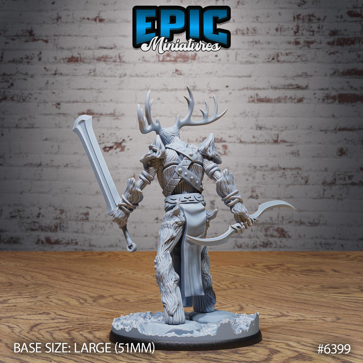 Figurine JDR Tree Guard pour jeu de rôle - Imprimée en résine - Échelle 32mm - Epic Miniature