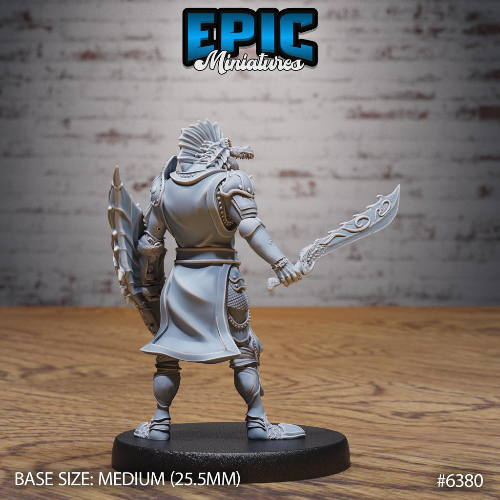 Figurine JDR Green Dragonspawn pour jeu de rôle - Imprimée en résine - Échelle 32mm - Epic Miniature