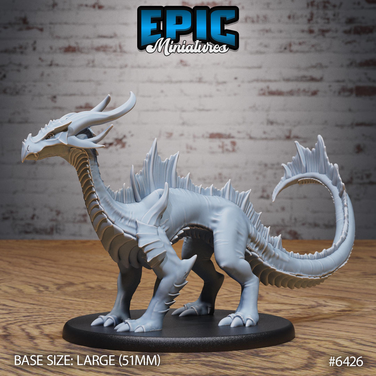 Figurine JDR Emerald Guard Drake pour jeu de rôle - Imprimée en résine - Échelle 32mm - Epic Miniature
