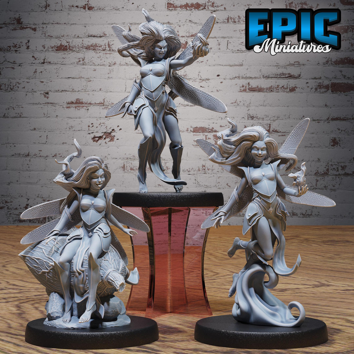 Figurine JDR Trikster Fey pour jeu de rôle - Imprimée en résine - Échelle 32mm - Epic Miniature