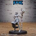 #6385 - Figurine JDR Elf Druid Adventurer Staff pour jeu de rôle - Imprimée en résine - Échelle 32mm - Epic Miniature