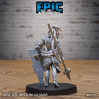 #6752 - Figurine JDR Amazoness pour jeu de rôle - Imprimée en résine - Échelle 32mm - Epic Miniature