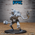 Figurine JDR Construct Golem Catch, automate steampunk à œil unique, jambes fléchies et main articulée ouverte et levée