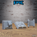 #6696d - Figurine Lich Crypt Scatter en résine pour JDR