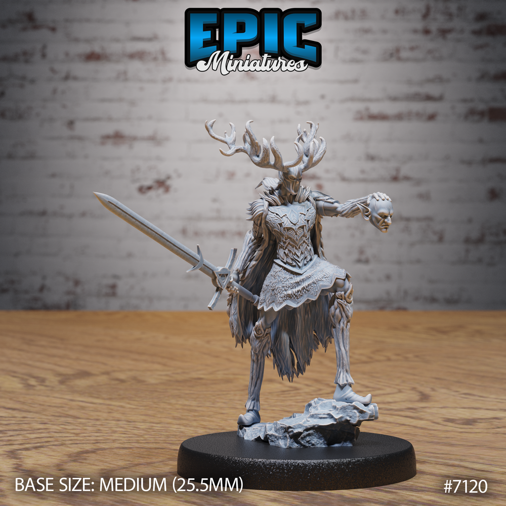 #7120 - Figurine Green Knight Guardian Victory en résine pour JDR
