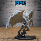 #7123 - Figurine Wind Goddess Avatar Spear en résine pour JDR