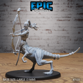 #7131 - Figurine Raptor Centaur Female Shooting en résine pour JDR