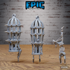 #6696e - Figurine Lich Crypt Scatter en résine pour JDR