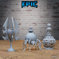 #6696a - Figurine Lich Crypt Scatter en résine pour JDR