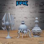 #6696a - Figurine Lich Crypt Scatter en résine pour JDR
