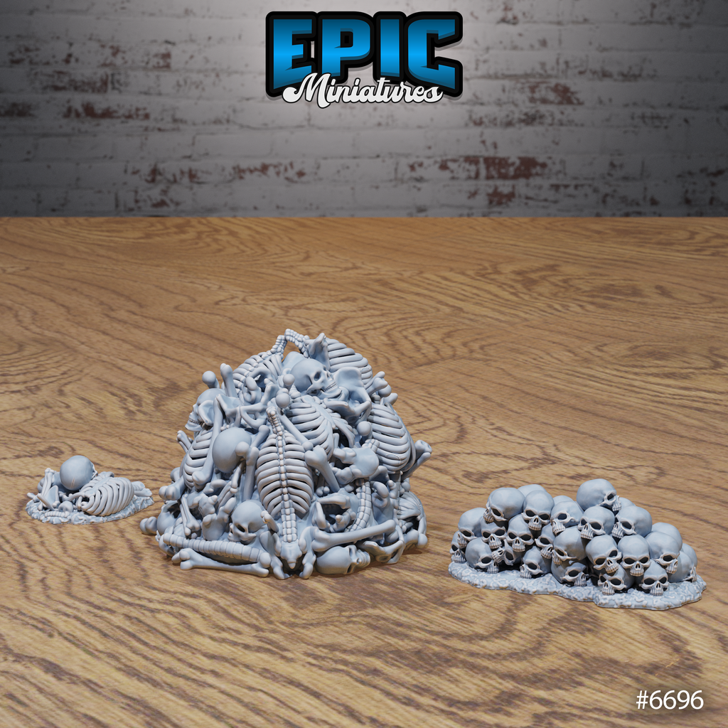 #6696g - Figurine Lich Crypt Scatter en résine pour JDR