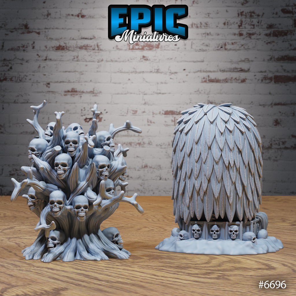 #6696f - Figurine Lich Crypt Scatter en résine pour JDR